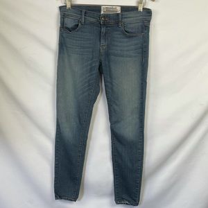 Free People mid rise medium wash jeans
